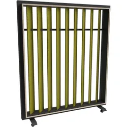 RollingRack, mobiles Garderoben-Regal mit Akustik-Elementen