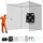 Vevor Golf-Schlagkäfig 305x305x305 cm, Abschlagkäfig mit 3-lagigem & Knotenlosem Polyestergewebe, Golf- und 9-Loch-Baseballziel, Golf-Schlagnetz Trainingsnetz Übungsnetz für Outdoor Indoor