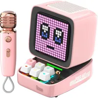 Divoom Ditoo-Mic Mini Tragbarer Mono-Lautsprecher Pink