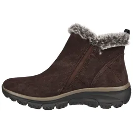SKECHERS Easy GOING - HIGH Zip - Chocolate Leder/Synthetik Größe: 35 braun - 35