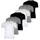 Diesel Herren T-Shirt, 6er Pack - RANDAL, Unterhemd, Rundhals, kurzarm, Baumwolle Schwarz/Grau/Weiß XL