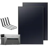 Anker SOLIX Balkonkraftwerk mit Speicher (1000W | 1600Wh), Solarbank 2 Plus 2 MPPT für bis zu 2 Solarpanels, 1600Wh Speicher für Balkonkraftwerk, 2X 500W Topcon Solarpanel, Halterungen, 9,6kWh