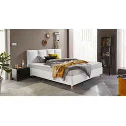 Polsterbett, beige (creme), Strukturstoff, Liegefläche B/L: 180cm x 200cm, kein Härtegrad, ohne Matratze, WESTFALIA SCHLAFKOMFORT, Betten