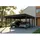 SKANHOLZ Flachdach Doppelcarport 5,46 x 5,55 m anthrazit inkl. Pfostenanker