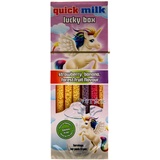 QUICK MILK Magische Trinkhalme, sofortige Geschmacksrichtungen, Anzahl der Packungen 02 (Einhorn-Jumbo)