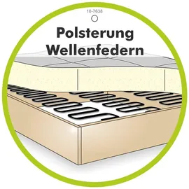 Jockenhöfer Hocker JOCKENHÖFER GRUPPE "Salo", grau, B:114cm T:81cm, Chenille: 100% Polyester, Hocker, Hocker, im Retrolook mit Wellenunterfederung und frei im Raum stellbar