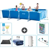 Rechteckiger Frame Pool - 450x220x84 Cm - 7-teilig  S78