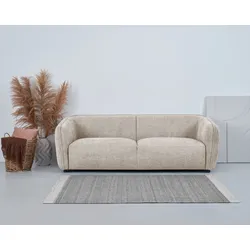 2,5-Sitzer ANDAS "Ostrup", beige, B:201cm H:73cm T:93cm, 100% Polyester, Sofas, schlichtes modernes Design, in verschiedenen Farben