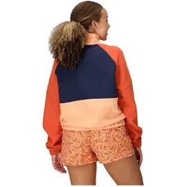 Marmot Retro Rocklin Fleece Mit Halbem Reißverschluss - Fresh Apricot / Arctic Navy / Ginger Blossom - M