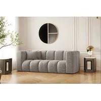Kaiser Möbel Sofa Couch, Zweisitzer-Sofa Grand Modular Stoff Haga und Salvador, Bequem, modular, viele Farben grau