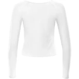 Winshape Functional Light and Soft Cropped Long Sleeve Top AET131LS mit Overlap-Applikation Yoga-Shirt, ivory