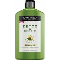John Frieda Detox & Repair für trockenes, strapaziertes und geschädigtes Haar mit Avocadoöl und grünem Tee, 250 ml