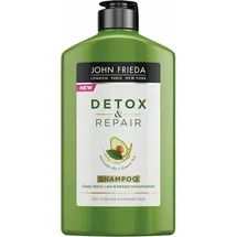 John Frieda Detox & Repair für trockenes, strapaziertes und geschädigtes Haar mit Avocadoöl und grünem Tee, 250 ml