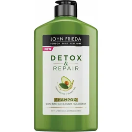 John Frieda Detox & Repair für trockenes, strapaziertes und geschädigtes Haar mit Avocadoöl und grünem Tee, 250 ml