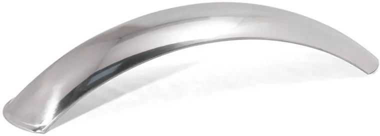 LSL Gepolijst aluminium spatbord, 600 mm, achter, zilver