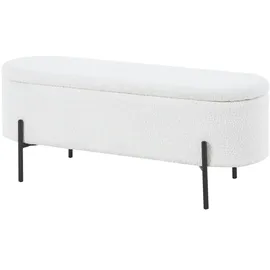 SalesFever Bettbank Schwarz/Weiß 110 x 44 x 40 cm