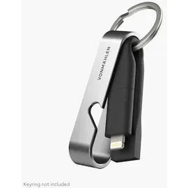 VONMÄHLEN USB-Kabel 6 m Schwarz/Silber