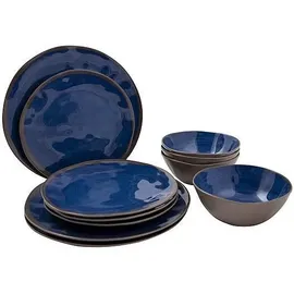 Bo-Camp Halo Geschirrset 12-tlg. blau