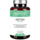 Detox Leber Kur Kapseln - Darmreinigungskur Natürlich - Mariendistel + Artischocke + 8 Vitaminen Pflanzen Samen - Hochdosiert Leber Komplex Bioverfügbar - 90 Kapseln Nutralie