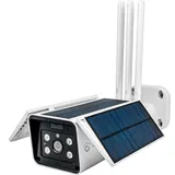 LuVision 4G/ LTE Solar IP Kamera Cloud Überwachungskamera für SIM Karte mit Solarzelle Solarpanel Solarkamera 6W