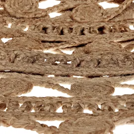 Beliani Afrin Filzkugelteppich 140 x 200 cm Beige
