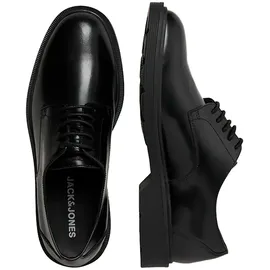 JACK & JONES JACK&JONES Herren JFWDAX Leather LACE STYD NOOS Schnürhalbschuhe, Anthracite, 42 EU