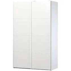 Veto Kleiderschrank 2 Türen breite 122 cm, weiss.