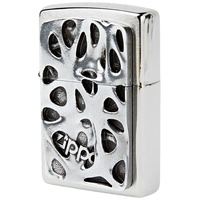 Zippo Voronoi Emblem Chrome Brushed Sturmfeuerzeug