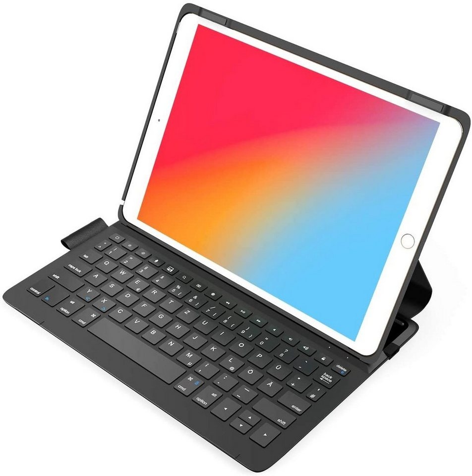 Inateck Ultraleichte Tastatur Hülle für 10,2 Zoll iPad 9/8/7 Gen iPad-Tastatur schwarz