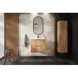 Rodan Waschbeckenunterschrank 2 Schubladen 60 x 57 x 46 cm Braun