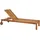 Beliani Bellano Sonnenliege 196 x 65 x 91 cm Hellbraun