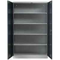 Proregal Stahlschrank, Anthrazit, Metall, Rechteckig, 120x195x60 cm, Arbeitszimmer, Aktenschränke