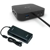 iTEC i-tec USB-C Dual Display Docking Station mit Power Delivery 100 W + Uni.Charger