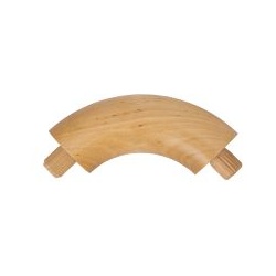 Handlauf Bogen Birke rund, 45° oder 90° in Ø 40 - 50 mm, für Holzhandlauf