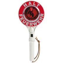 Dönges Anhaltestab, rot/rot, HALT POLIZEI / HALT POLIZEI, einseitig, LED D5