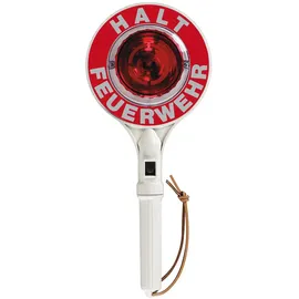 Dönges Anhaltestab, rot/rot, HALT POLIZEI / HALT POLIZEI, einseitig, LED D5