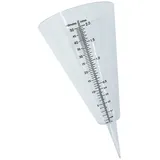 Yardwe Transparenter Langlebiger Kunststoff-regenmesser Mit Kegelform Und Integrierter Skala Einfacher Erdspieß Für Garten Landwirtschaft Und Außenbereich Zur Präzisen Niederschlagsmessun