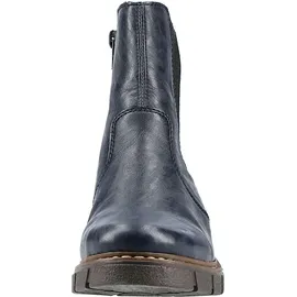 Rieker Damen Chelsea Boots Z3561, Frauen Stiefeletten,Booties,halbstiefel,Kurzstiefel,uebergangsschuhe,uebergangsstiefel,blau (14),41 EU
