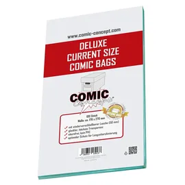 Comic Concept Deluxe Current Size Bags (176 x 270 mm) mit Lasche