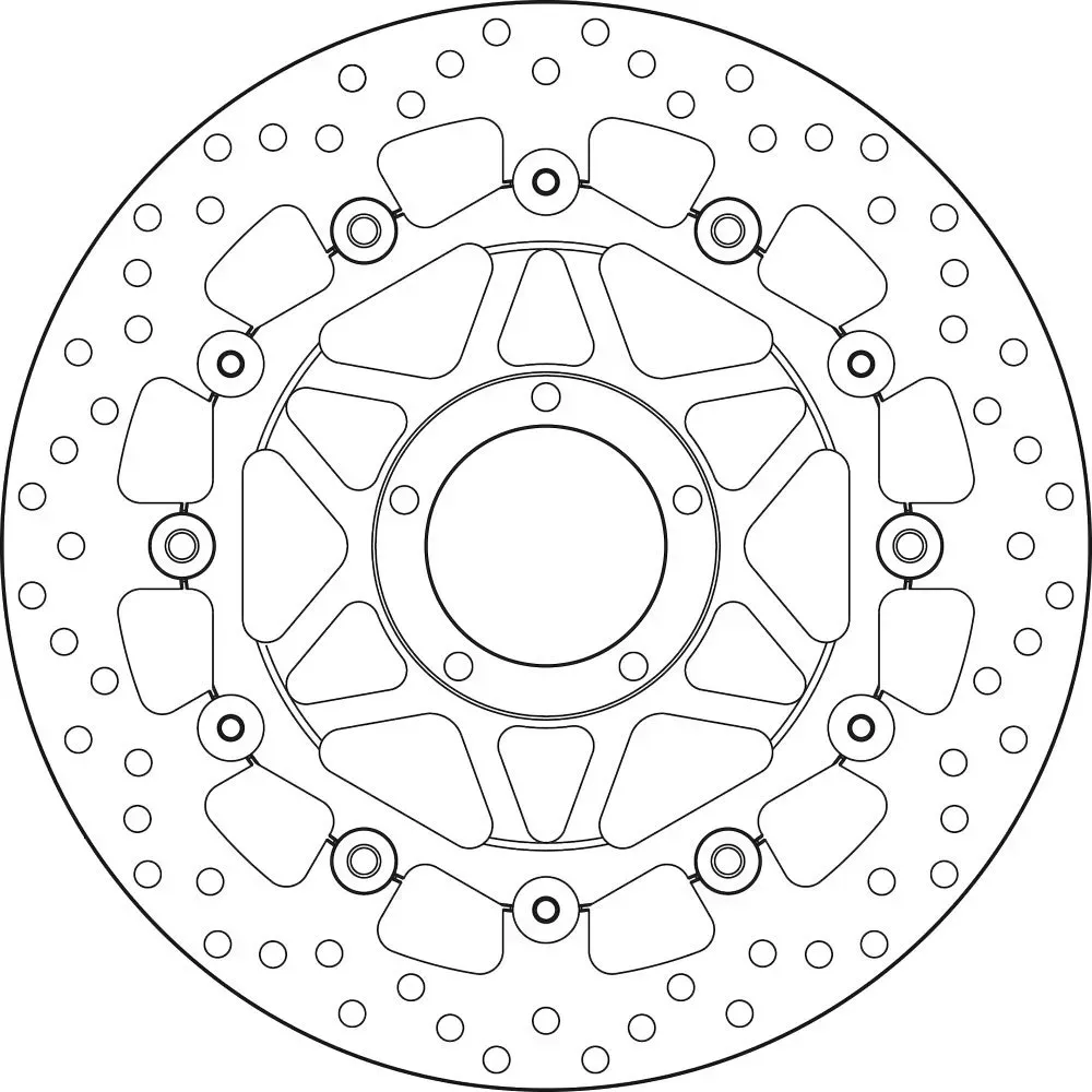 Brembo 78b40890 Schwimmende Vordere Bremsscheibe - Silver - One Size
