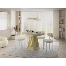 WFL GROUP Naro Ø 120 cm beige/grau