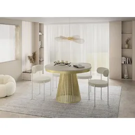 WFL GROUP Naro Ø 120 cm beige/grau