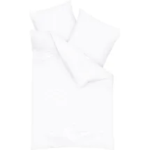 KAEPPEL Uni Mako-Satin weiß 200 x 200 cm + 2 x 80 x 80 cm
