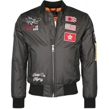 Top Gun Bomberjacke grau M