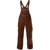 Fortis Latzhose 24, braun/beige,Gr.58