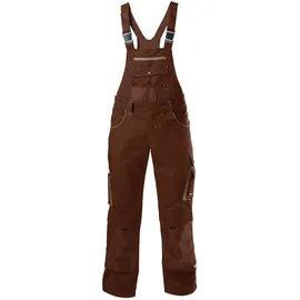 Fortis Latzhose 24, braun/beige,Gr.58