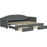 vidaXL Tagesbett 80 x 200 cm Dunkelgrau