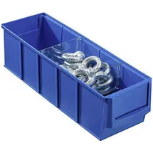 Allit Sichtlagerkasten Polypropylen 300 x 91 x 81 mm Blau 1 St.