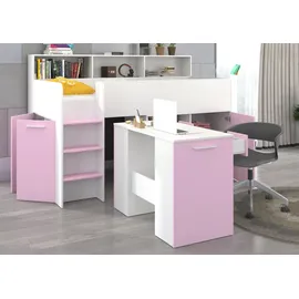BIM Furniture Etagenbett NEO 90 x 200 cm Eiche weiß lavendel