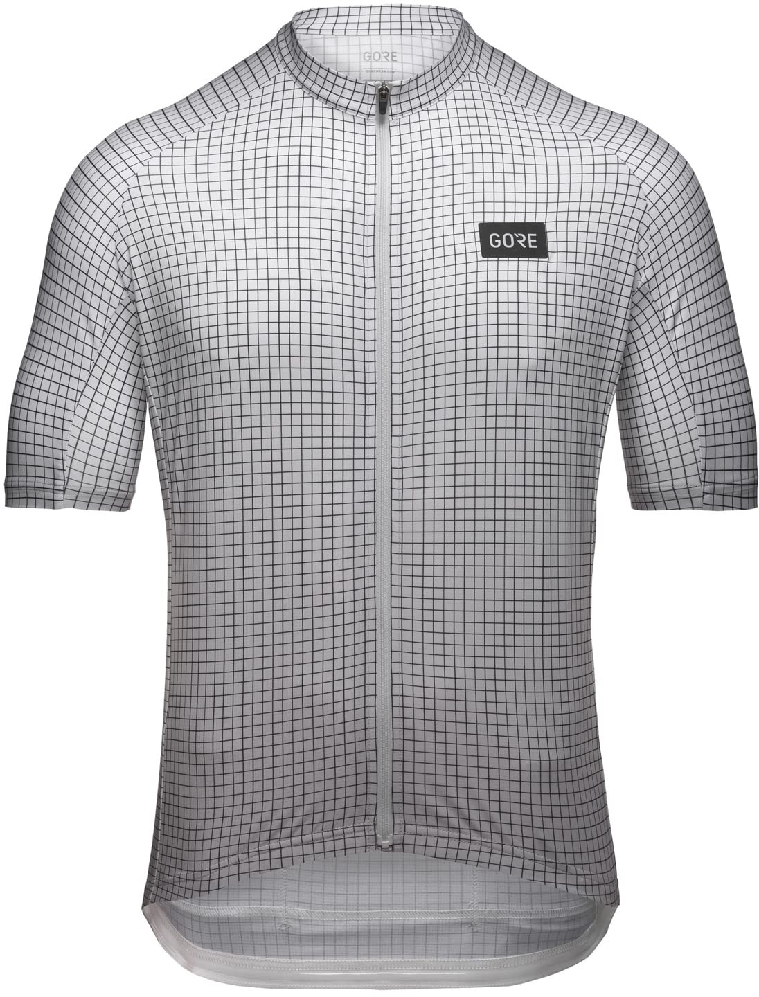 GORE WEAR Herren Fahrrad-Kurzarmtrikot Grid Fade, M, Grau/Weiß